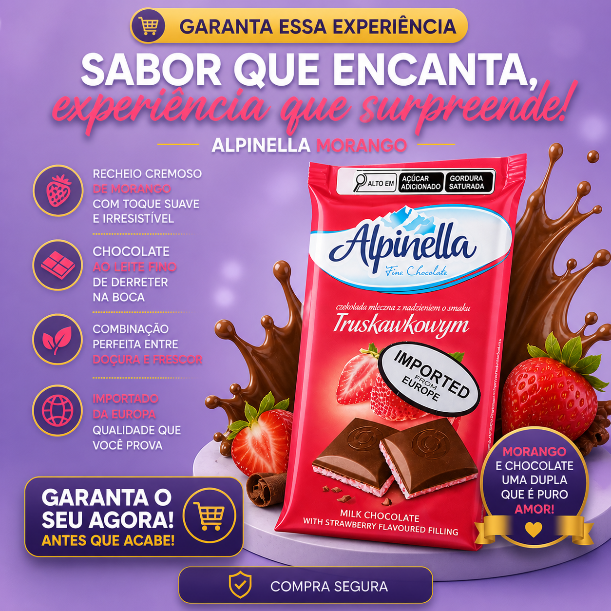 Barra ALPINELLA Morango 