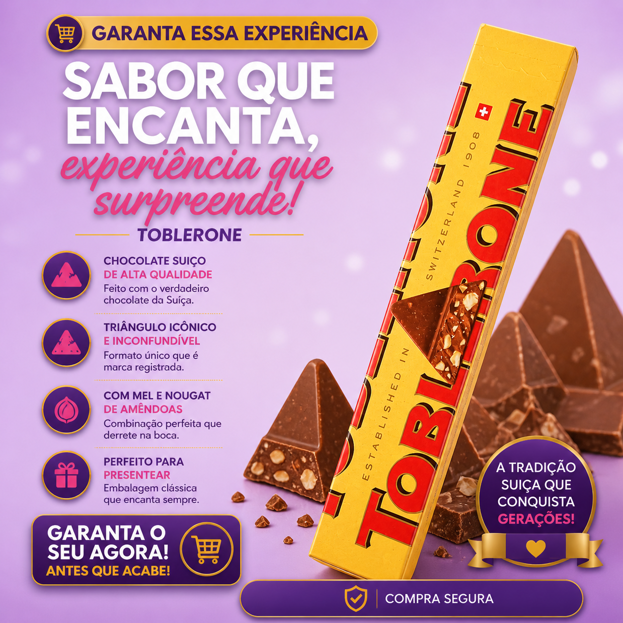 TOBLERONE Milk tradicional
