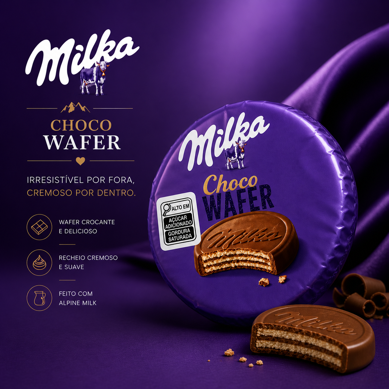 Milka choco wafer 