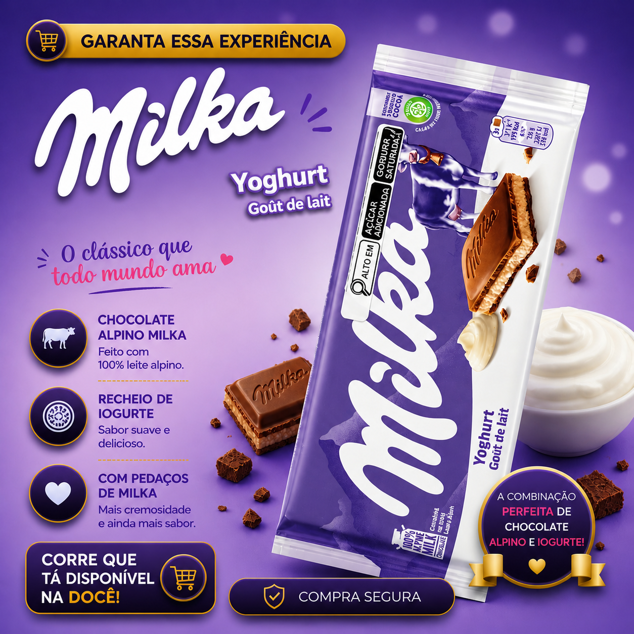 Barra Milka Yoghurt 