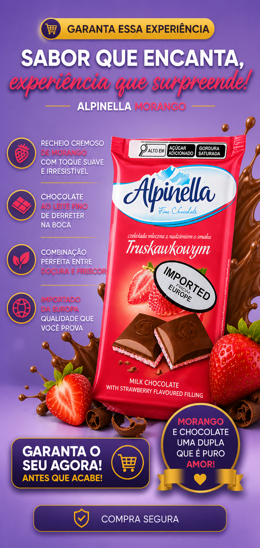 Barra ALPINELLA Morango 